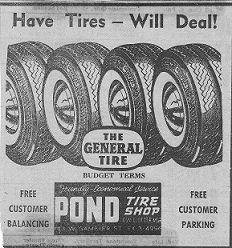 Pond Tire Deals Ad