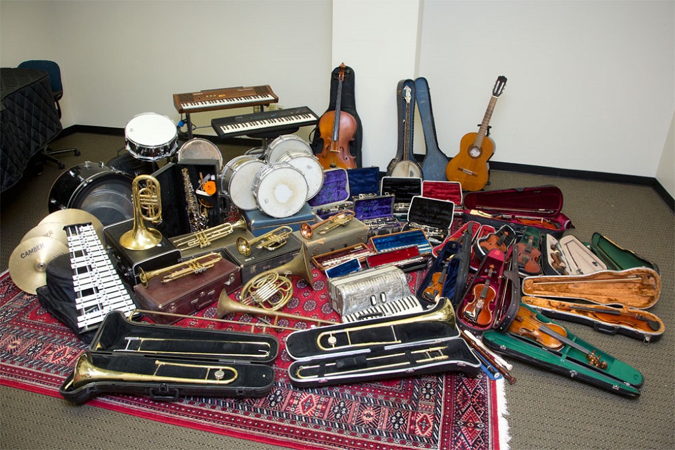 Instruments collected in 2017 for It's Instrumental campaign