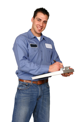 man with clipboard in Enterprise, WA