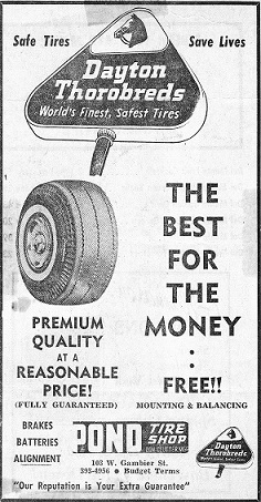 Pond Tire Deals Ad