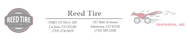Reed Tire and Chaparral Tire in La Jara, CO