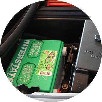 Interstate Battery installed in vehicle