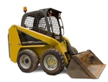 skid steer with tires installed
